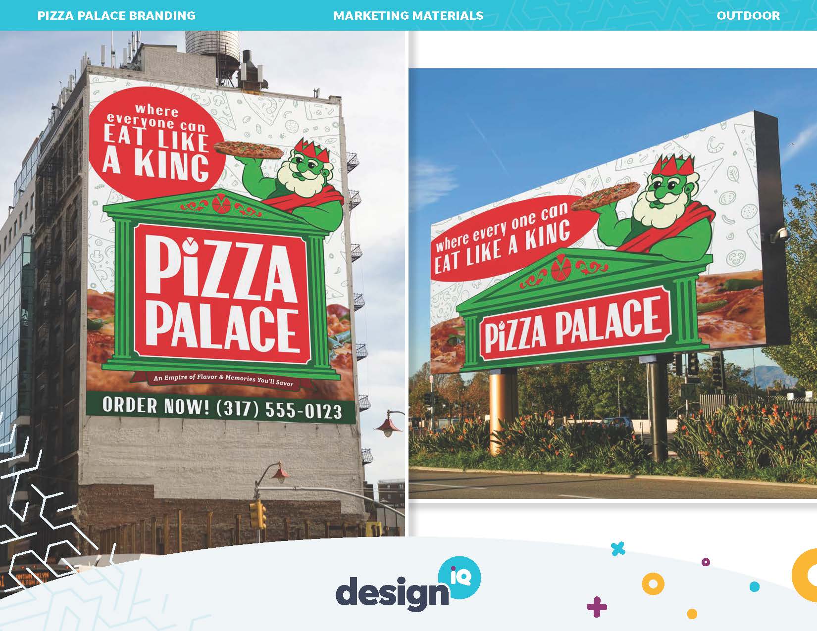 Pizza Palace signage by DesigniQ