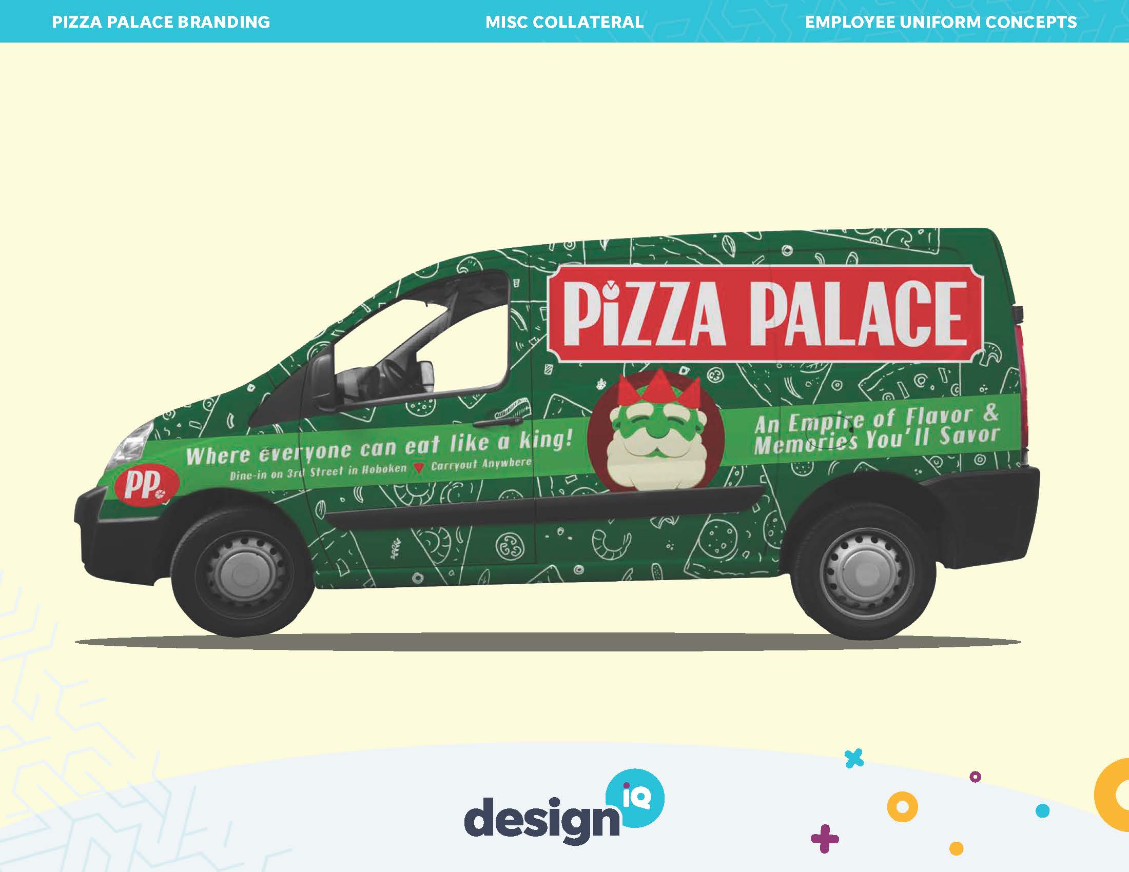 Pizza Palace vehicle wrap by DesigniQ