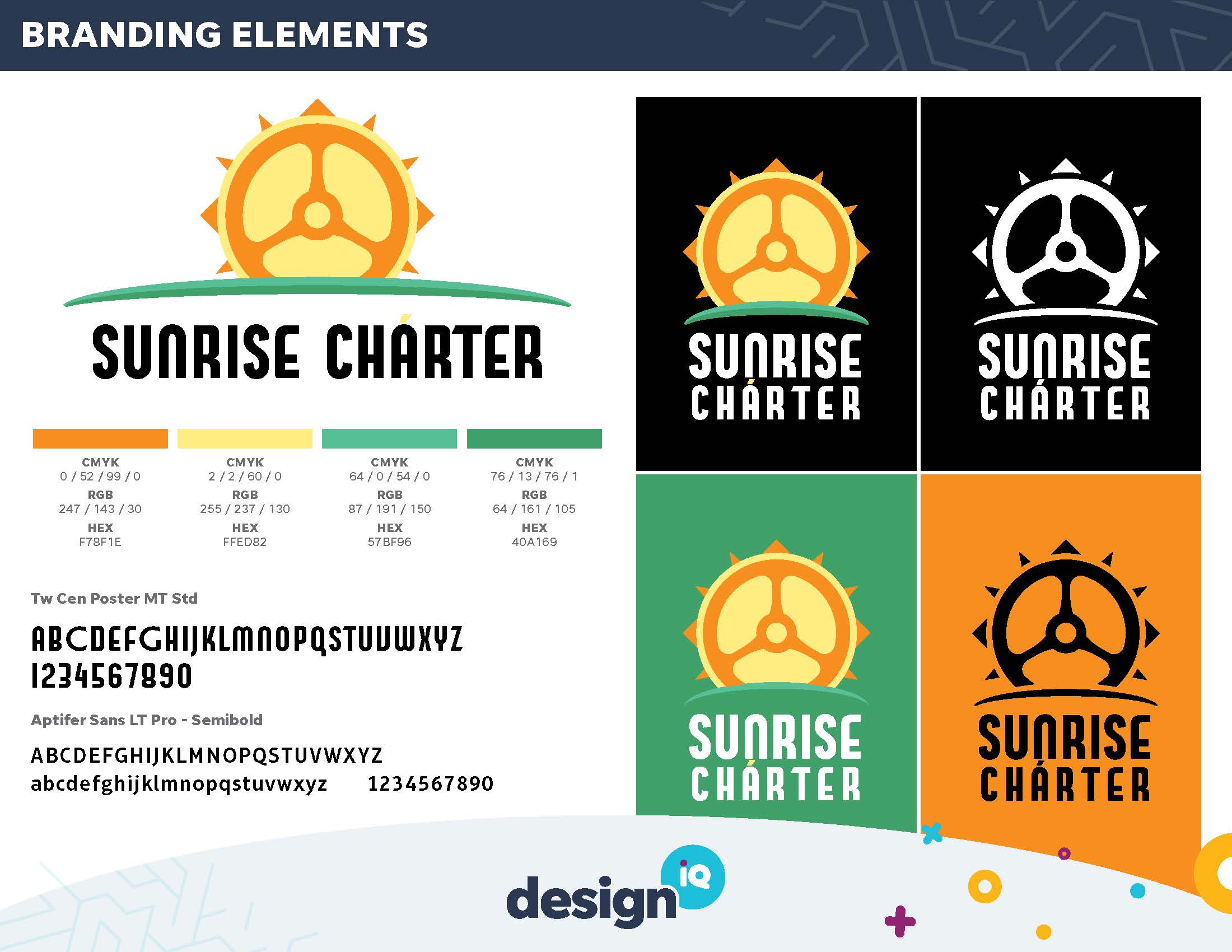 Sunrise Charter Branding by DesigniQ