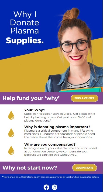 Pure Plasma email campaign