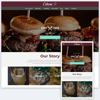 Catering Website template by DesigniQ